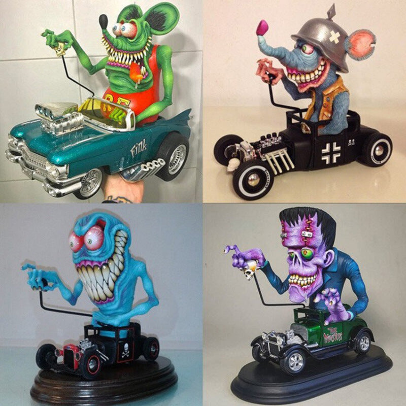 šRat Fink Collectible Model Toy -Spooky Halloween Decorationš„ćBuy 2 Free Shippingć