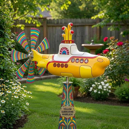 🔥🔥Father's Day 70% Off--Retro Yellow Submarine Wind Spinner