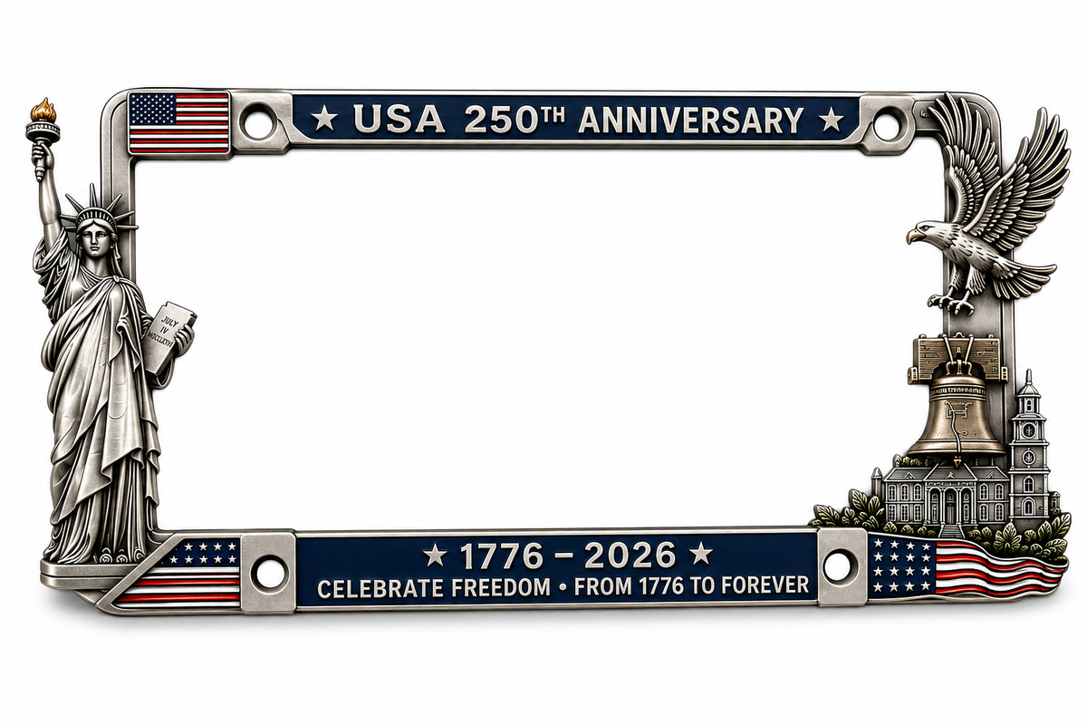 🔥 Father's Day 60% OFF!  - 🇺🇸 250th Anniversary Commemorative License Plate Frame🗽