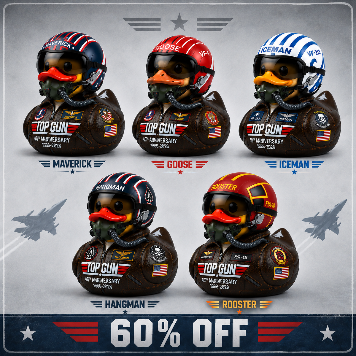 (❤️✨Last Day Promotion - 60%OFF) - 40th Anniversary Maverick Pilot Duck