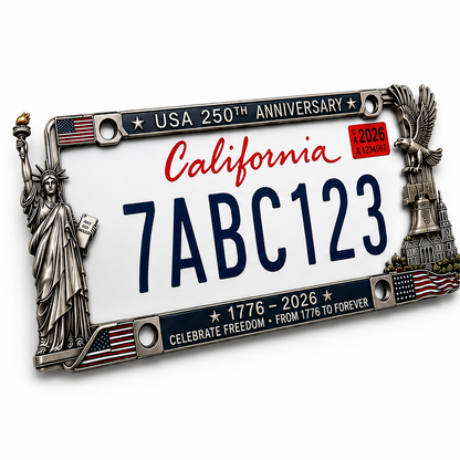 🔥 Father's Day 60% OFF!  - 🇺🇸 250th Anniversary Commemorative License Plate Frame🗽