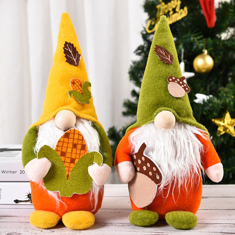Harvest Corn and Acorn Gnome