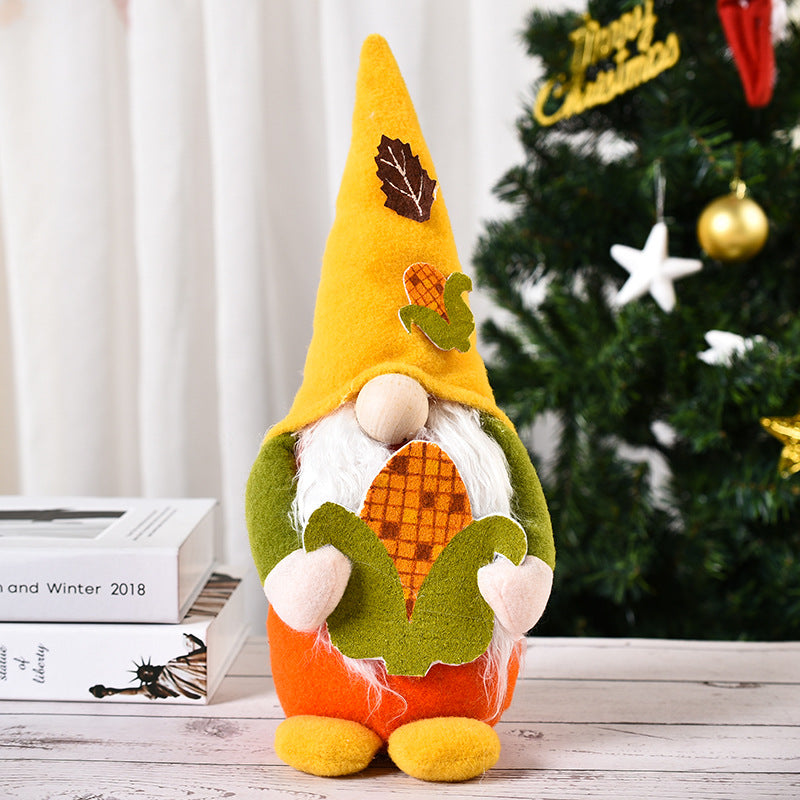 Harvest Corn and Acorn Gnome