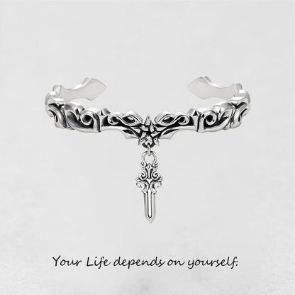 Bracelet Croix ''Ta vie dépend de toi'' 