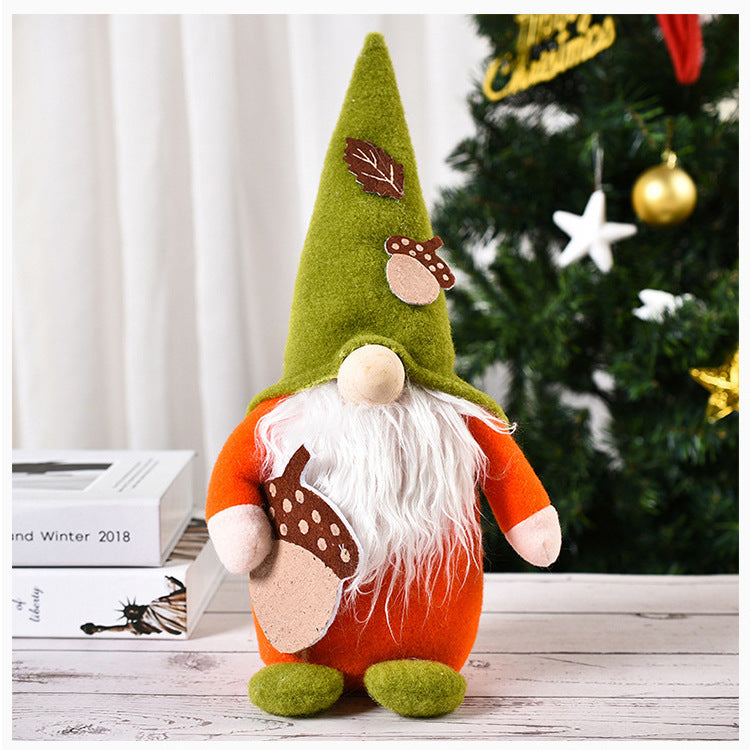 Harvest Corn and Acorn Gnome