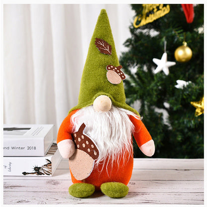 Harvest Corn and Acorn Gnome