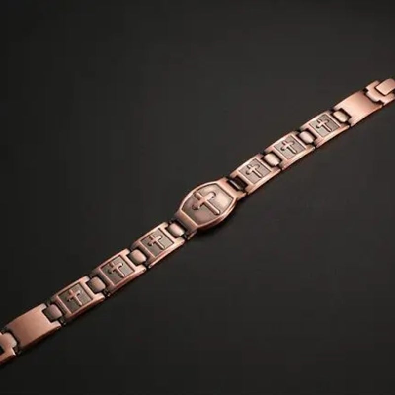 '' Walk with lord '' Cross Bracelet