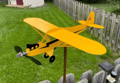 💐PRÉVENTE FÊTE DES MÈRES💝 Girouette avion Piper J3 Cub