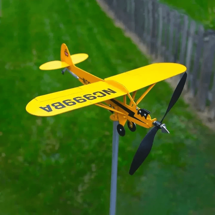 💐PRÉVENTE FÊTE DES MÈRES💝 Girouette avion Piper J3 Cub