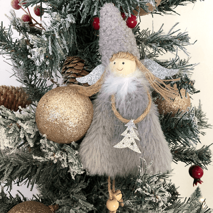 Anges de Noël faits à la main avec chapeau 