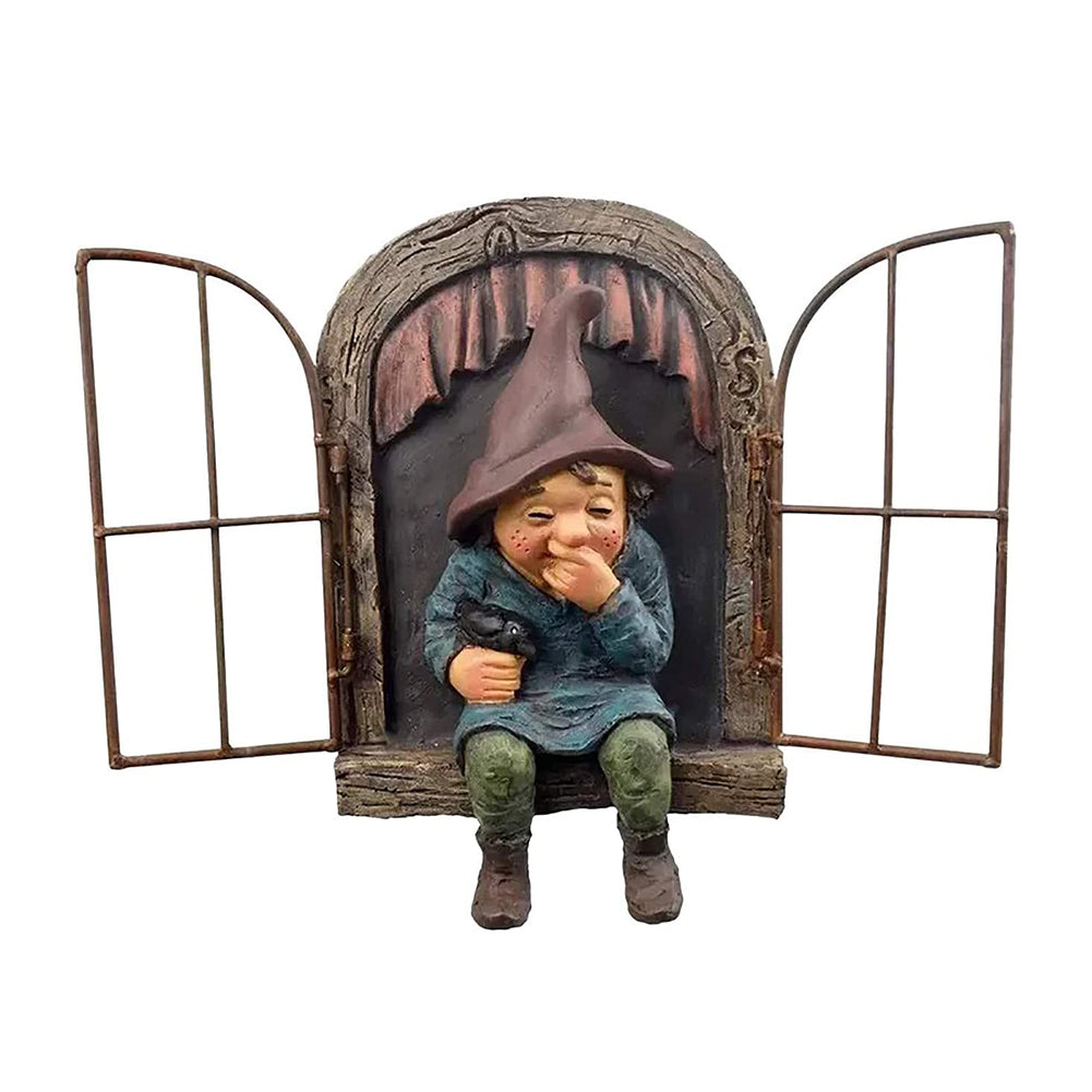 Statue naine 3D, Figurines de poupée en résine, Gnome de jardin extérieur, artisanat de cour