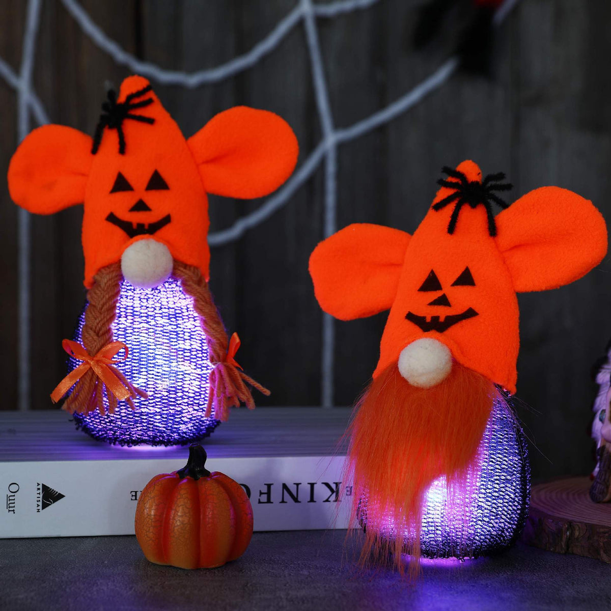 Halloween Gnome with Lights
