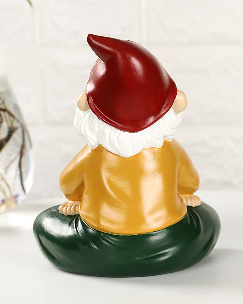 Statue de Gnome Zen avec Pigeon