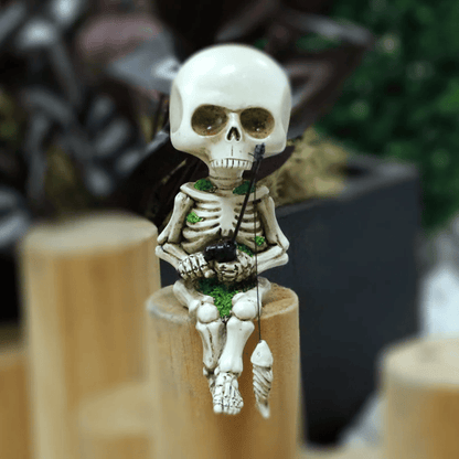 Accessoire de jardin squelette de pêche 