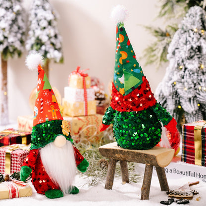 Gingerbread Man Sequin Gnome