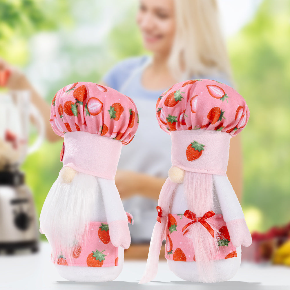 Strawberry Chef Gnome