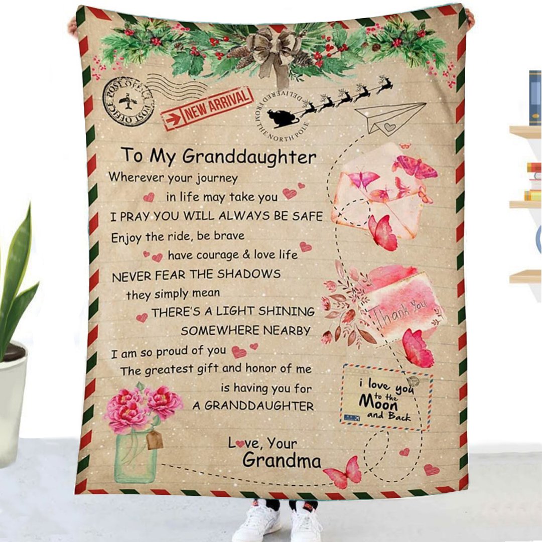 🎁Couverture-lettre cadeau pour petite-fille (49 % DE RÉDUCTION AUJOURD'HUI)