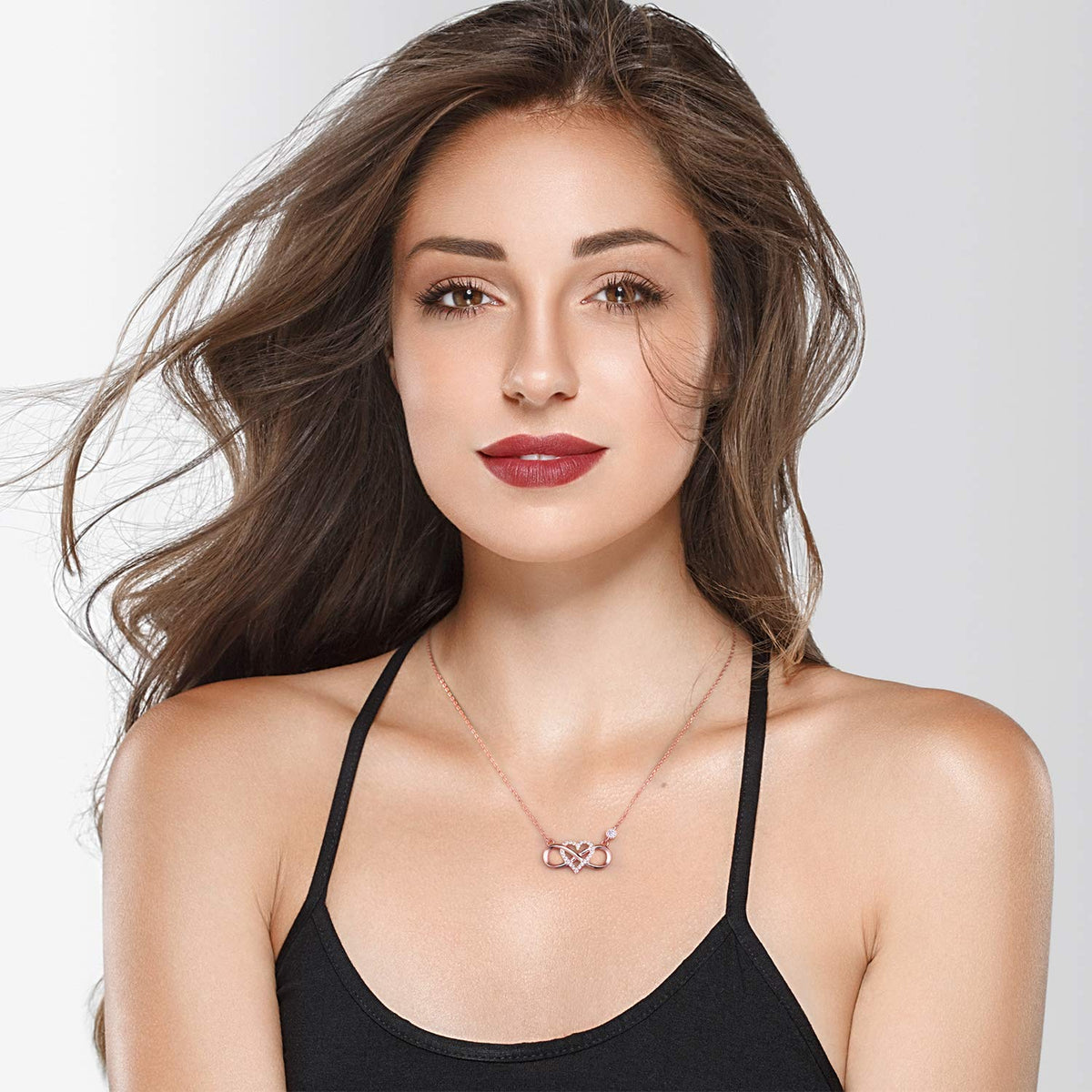 ''I Love You To Infinity And Beyond '' Infinity Love Necklace