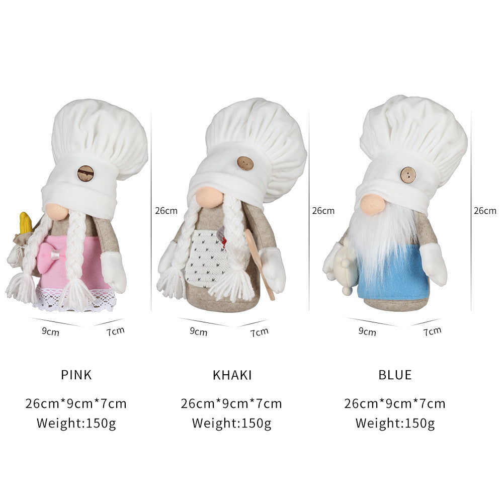 White Chef Hat Gnome