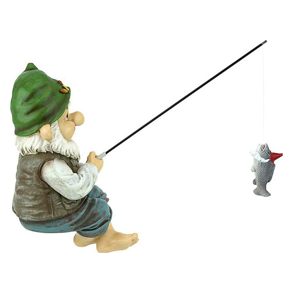Statue de Gnome de jardin en résine, Figurines d'elfe nain de pêche, cour, pelouse, extérieur