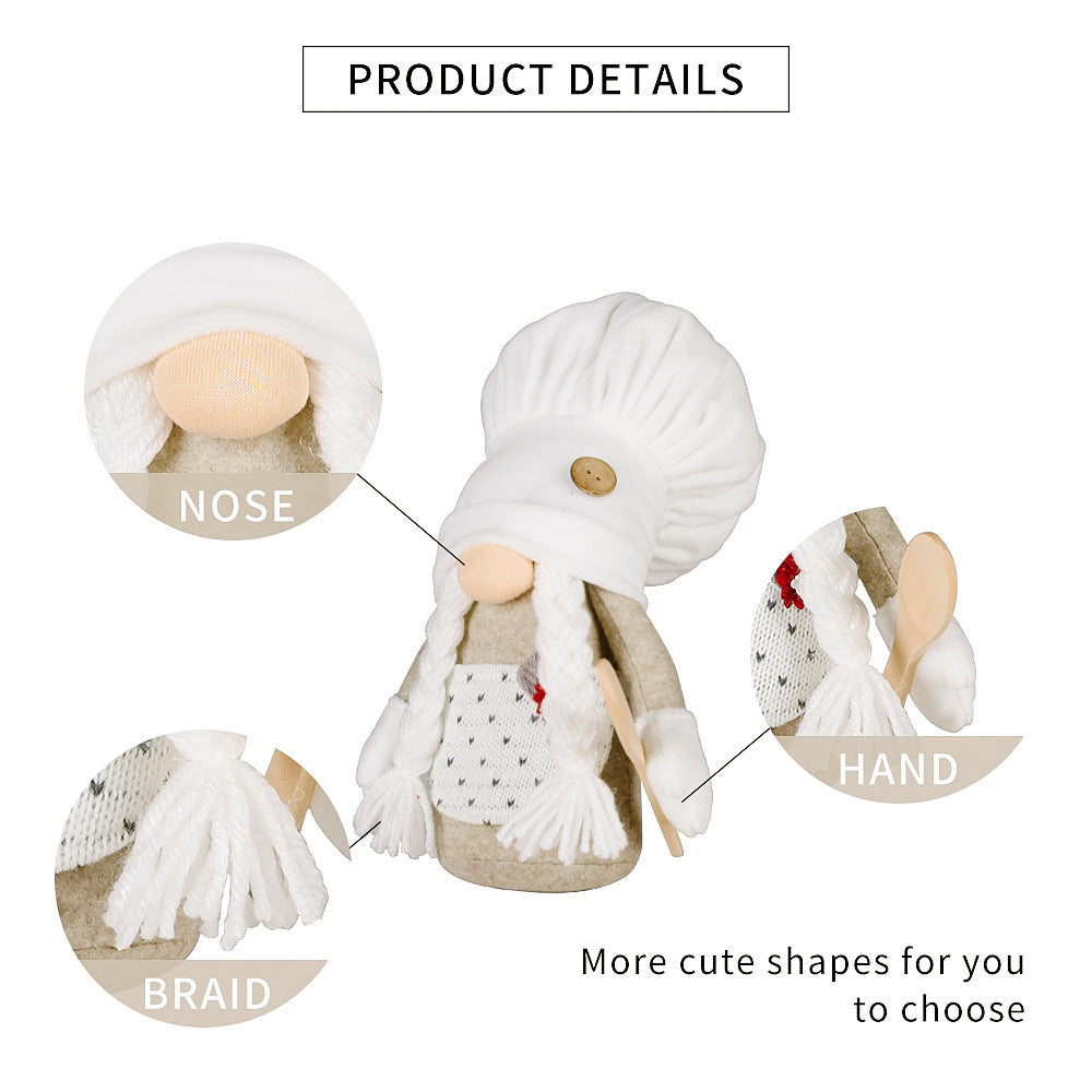 White Chef Hat Gnome