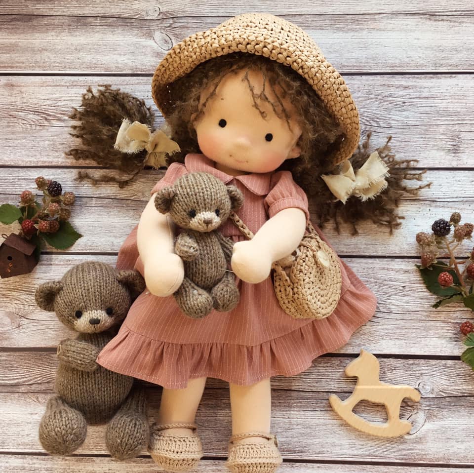 Handmade Knitted Doll - Cynthia