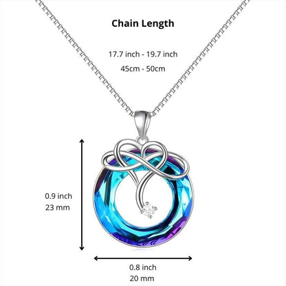 '' I love you to infinity and beyond ''  Love Infinity Necklace