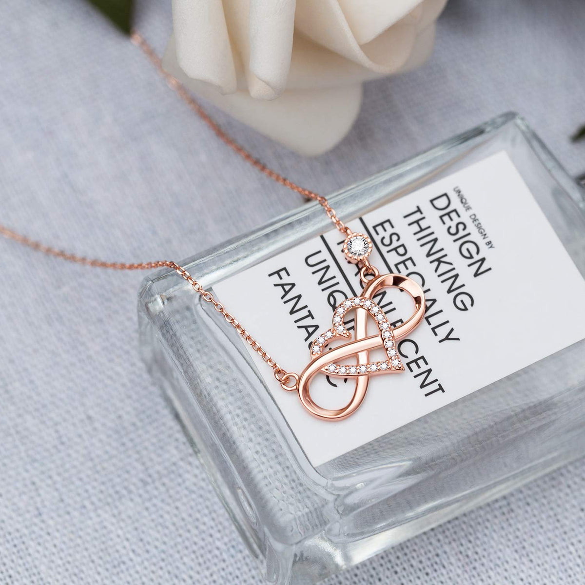 ''I Love You To Infinity And Beyond '' Infinity Love Necklace