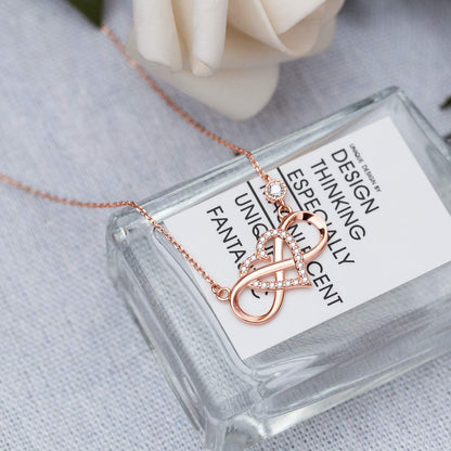 ''I Love You To Infinity And Beyond '' Infinity Love Necklace