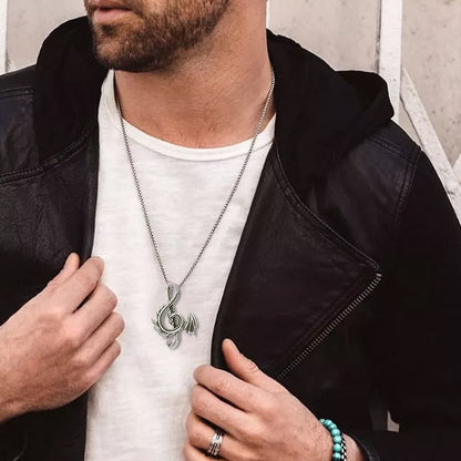 '' Always Be Yourself '' Dragon Necklace