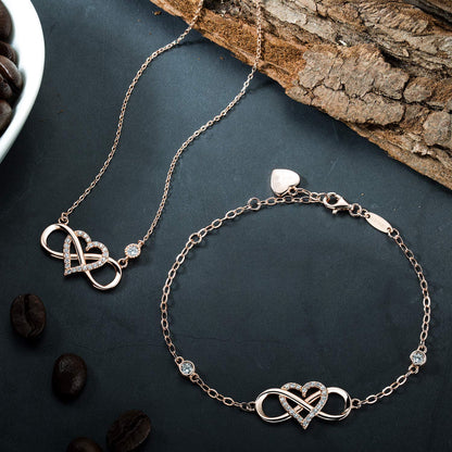 ''I Love You To Infinity And Beyond '' Infinity Love Necklace