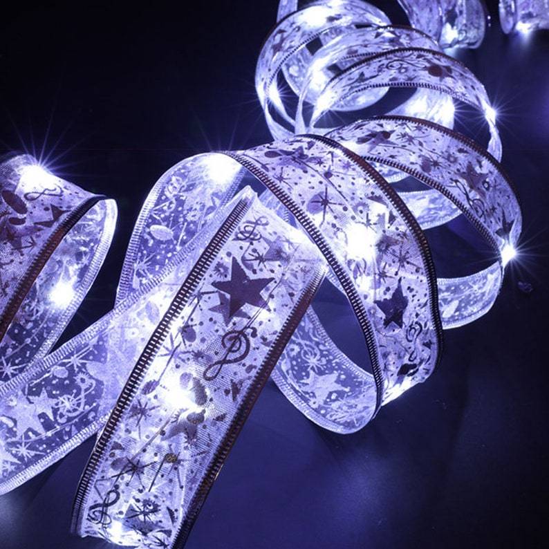 Vente de liquidation💥Guirlande lumineuse en ruban de Noël 