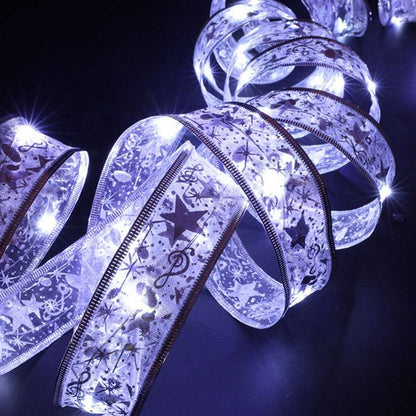 Vente de liquidation💥Guirlande lumineuse en ruban de Noël 