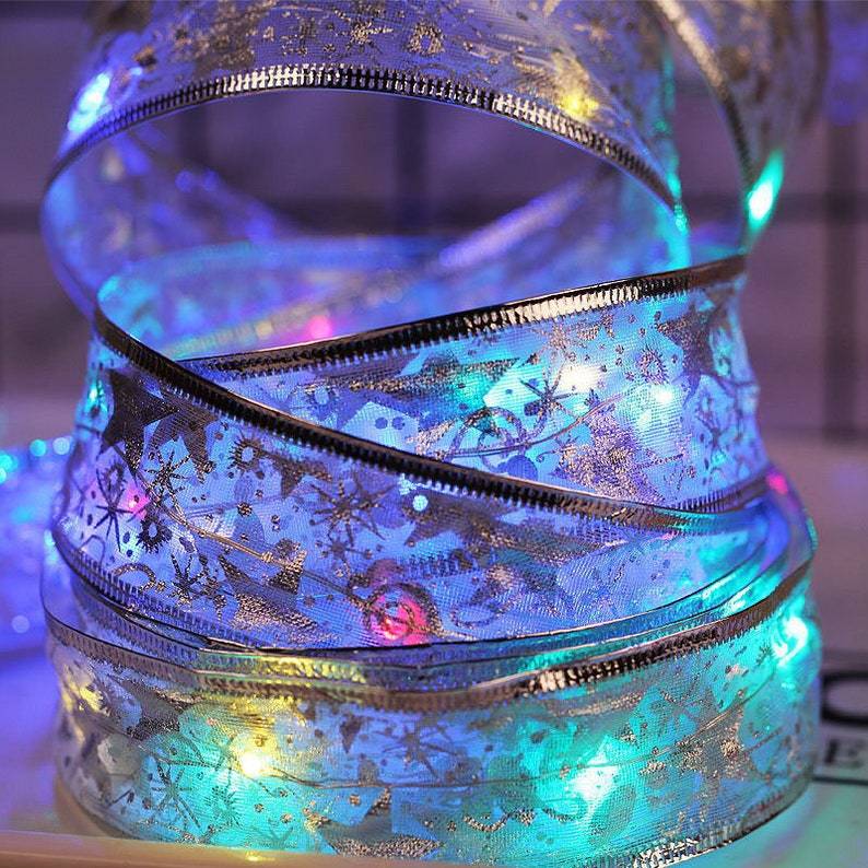 Vente de liquidation💥Guirlande lumineuse en ruban de Noël 