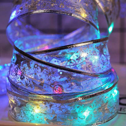 Vente de liquidation💥Guirlande lumineuse en ruban de Noël 