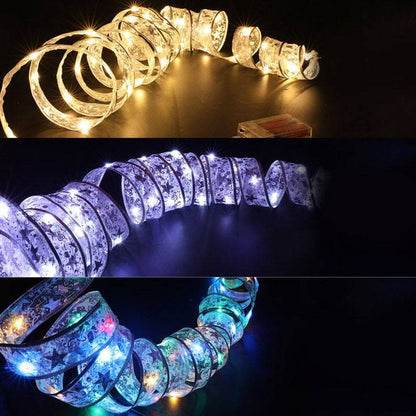 Vente de liquidation💥Guirlande lumineuse en ruban de Noël 