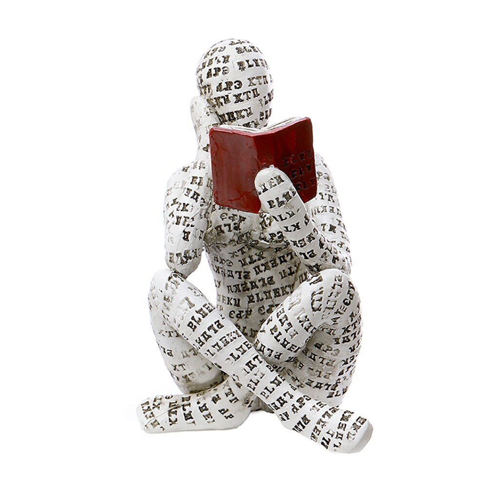 Statue de femme de lecture moderne nordique