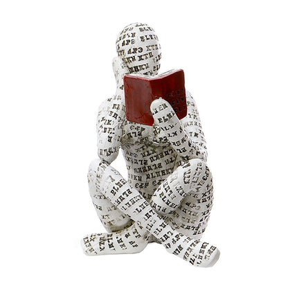 Statue de femme de lecture moderne nordique