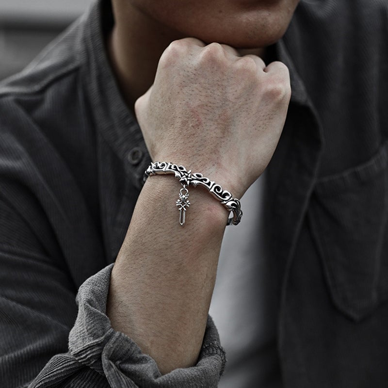 Bracelet Croix ''Ta vie dépend de toi'' 