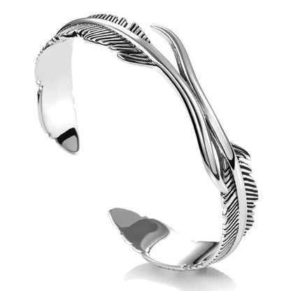 '' I will be always here with you '' Feather Bracelet