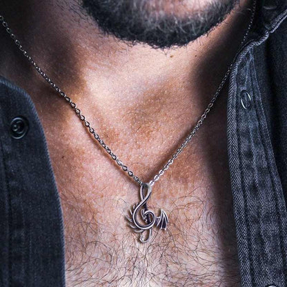 '' Always Be Yourself '' Dragon Necklace