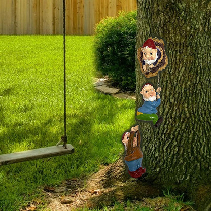Sculpture de nains grimpants en résine, Statue d'art de Gnome, ornement de jardin, décoration de maison