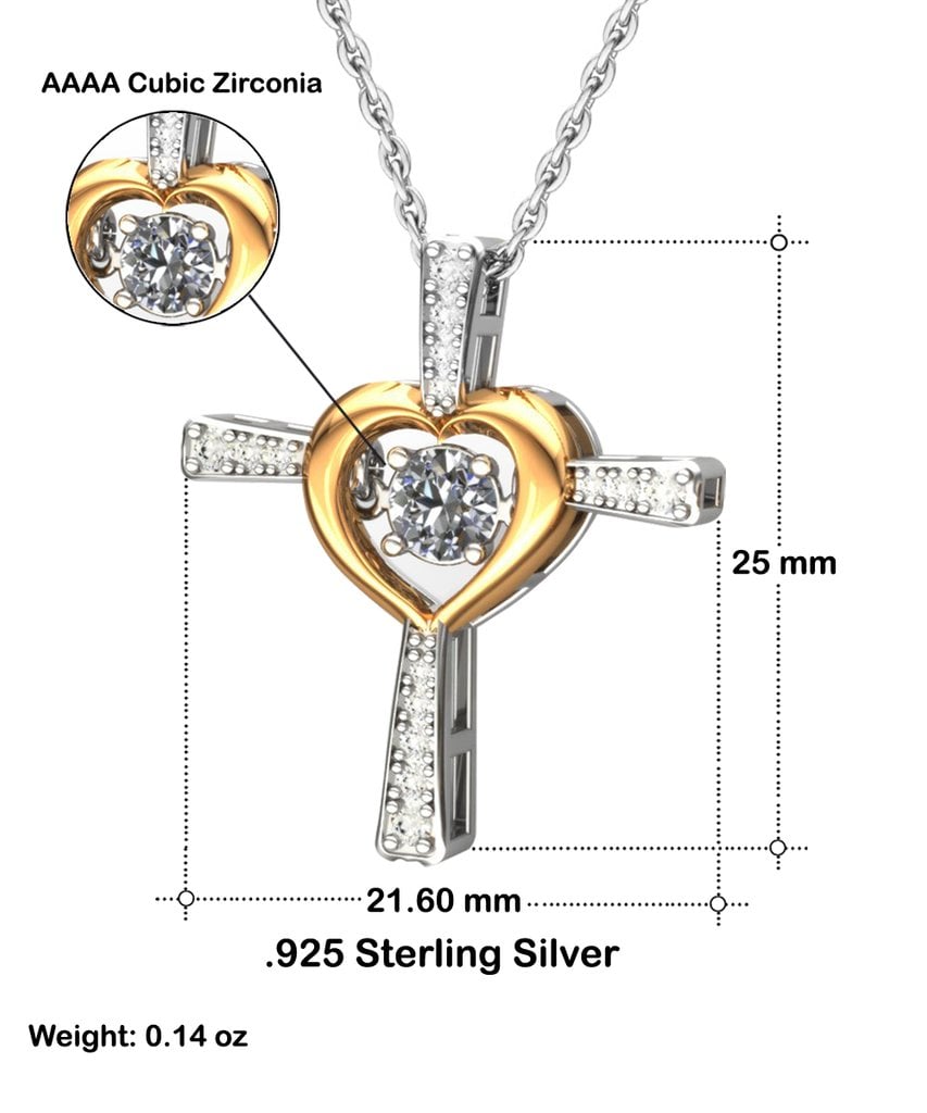 Collier de danse croisée avec carte de message