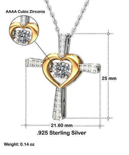 Collier de danse croisée avec carte de message