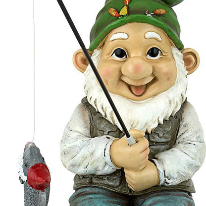 Statue de Gnome de jardin en résine, Figurines d'elfe nain de pêche, cour, pelouse, extérieur