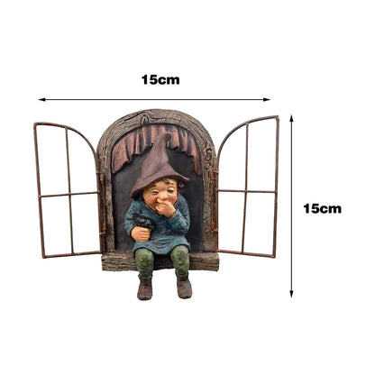 Statue naine 3D, Figurines de poupée en résine, Gnome de jardin extérieur, artisanat de cour