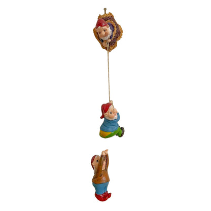 Sculpture de nains grimpants en résine, Statue d'art de Gnome, ornement de jardin, décoration de maison