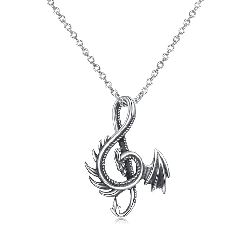'' Always Be Yourself '' Dragon Necklace