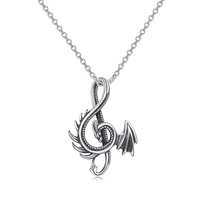 '' Always Be Yourself '' Dragon Necklace