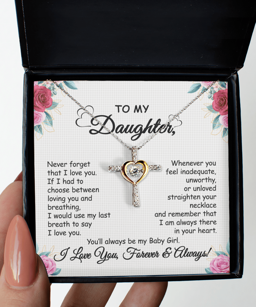 Collier de danse croisée avec carte de message